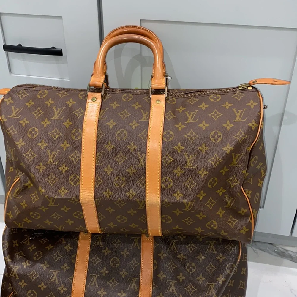 Bundle lot of 3 authentic Louis Vuitton bags Keepall 45 Keepall 50 and Deauville - Picture 6 of 12